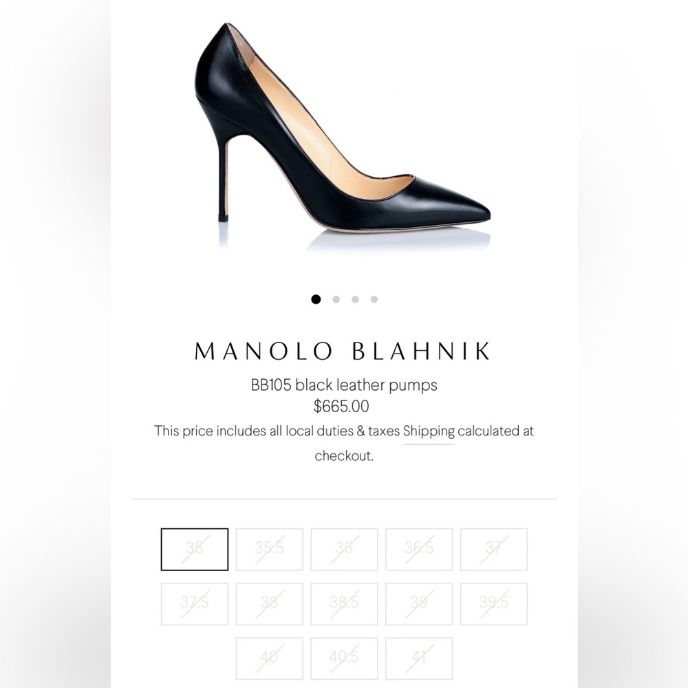 Manolo Blahnik Classic Black Heels